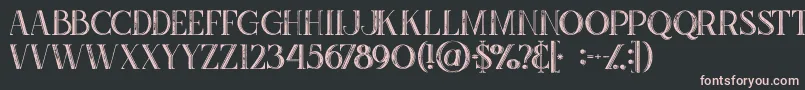 Zahrainlinegrunge Font – Pink Fonts on Black Background