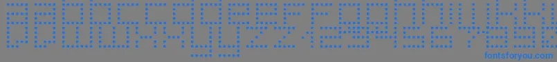 SuperpoiS Font – Blue Fonts on Gray Background