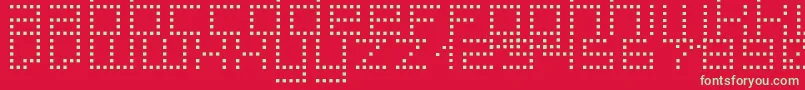 SuperpoiS Font – Green Fonts on Red Background