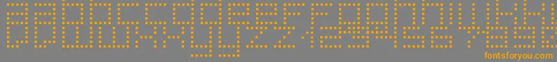 SuperpoiS Font – Orange Fonts on Gray Background