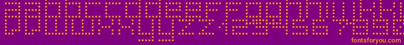 fuente SuperpoiS – Fuentes Naranjas Sobre Fondo Morado
