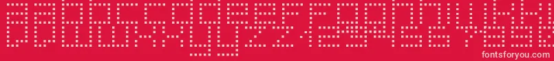 SuperpoiS Font – Pink Fonts on Red Background