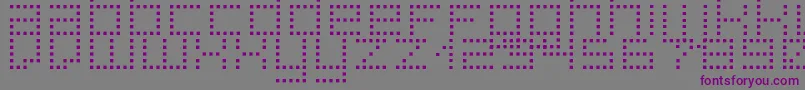 Шрифт SuperpoiS – фиолетовые шрифты на сером фоне