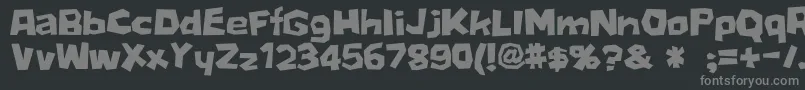 D3Stonism Font – Gray Fonts on Black Background