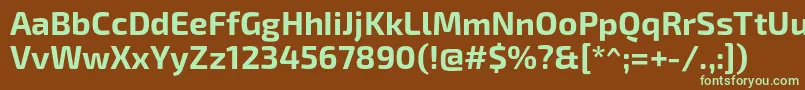 More about Exo2Bold Font Exo2Bold Font – Green Fonts on Brown Background