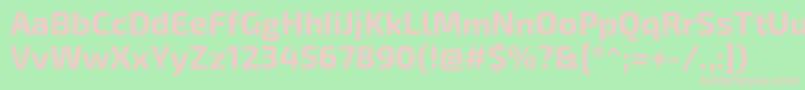 Police Exo2Bold – polices roses sur fond vert