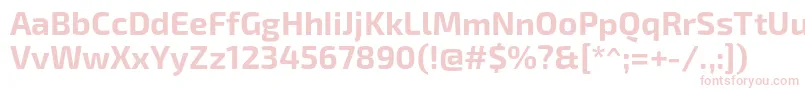 Exo2Bold-Schriftart – Rosa Schriften auf weißem Hintergrund