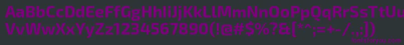 Exo2Bold Font – Purple Fonts on Black Background
