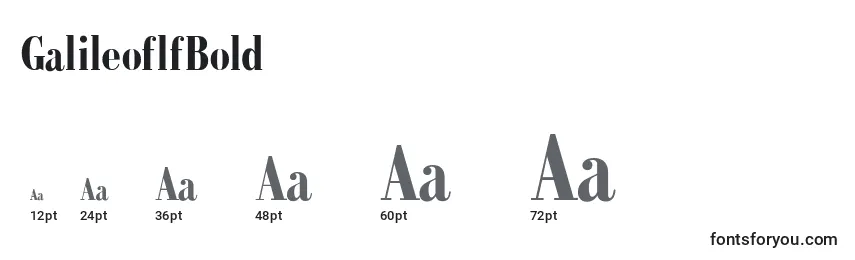 GalileoflfBold Font Sizes