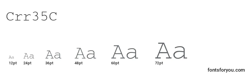 Crr35C Font Sizes