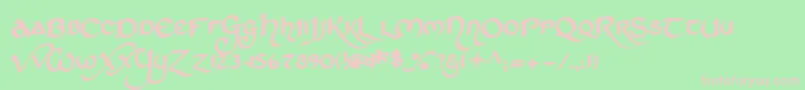 StCharlesDark Font – Pink Fonts on Green Background