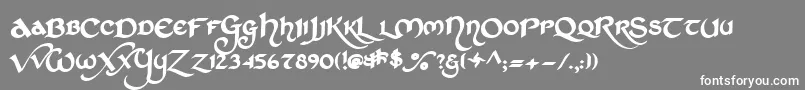 StCharlesDark-Schriftart – Weiße Schriften auf grauem Hintergrund