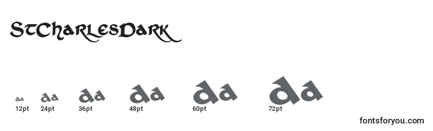StCharlesDark Font Sizes