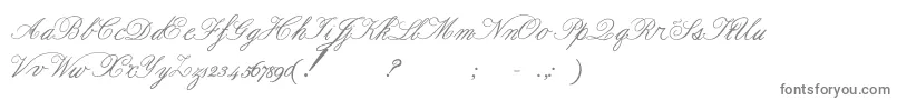 Czcionka Formalscript – szare czcionki