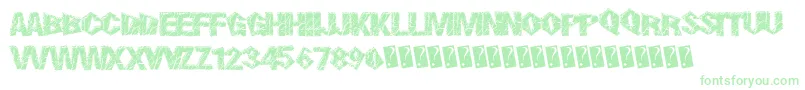 Czcionka SmokingCracks – zielone czcionki