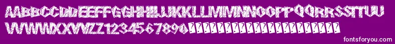 SmokingCracks Font – White Fonts on Purple Background
