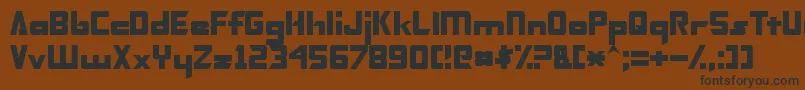 TransformersNormal Font – Black Fonts on Brown Background