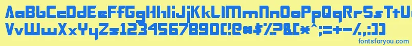 More about TransformersNormal Font TransformersNormal Font – Blue Fonts on Yellow Background