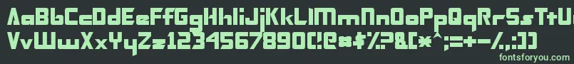 TransformersNormal Font – Green Fonts on Black Background