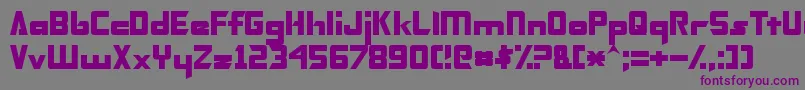 TransformersNormal Font – Purple Fonts on Gray Background