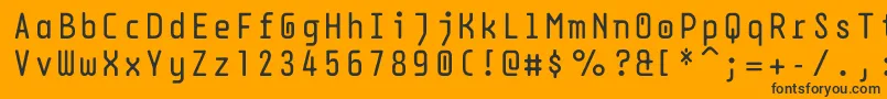 Dpsdbeyond Font – Black Fonts on Orange Background