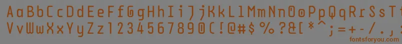 Dpsdbeyond Font – Brown Fonts on Gray Background