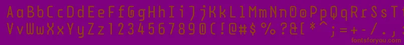 Шрифт Dpsdbeyond – коричневые шрифты на фиолетовом фоне