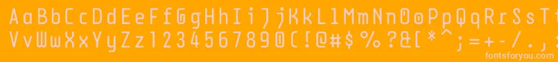 Dpsdbeyond Font – Pink Fonts on Orange Background