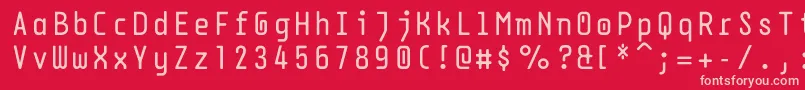 フォントDpsdbeyond – 赤い背景にピンクのフォント