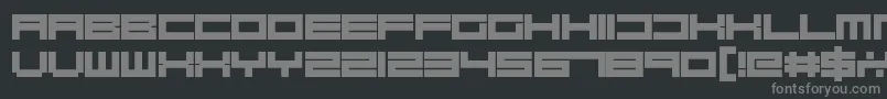 RobotBlocks Font – Gray Fonts on Black Background