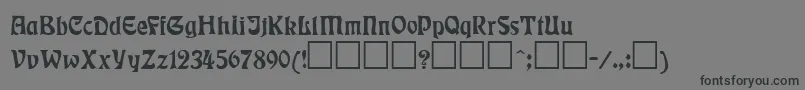 Шрифт RudelsbergRegular – чёрные шрифты на сером фоне
