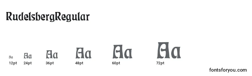 RudelsbergRegular Font Sizes