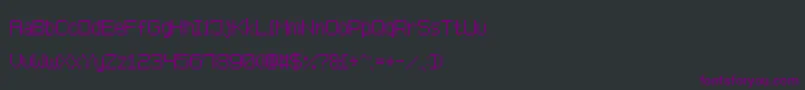 Шрифт AdvancedPixel7 – фиолетовые шрифты на чёрном фоне