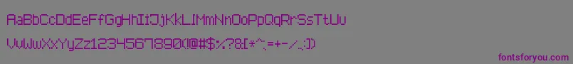fuente AdvancedPixel7 – Fuentes Moradas Sobre Fondo Gris
