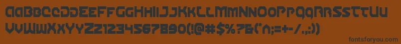 Gunnerstormcond Font – Black Fonts on Brown Background