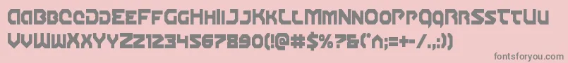 Gunnerstormcond Font – Gray Fonts on Pink Background