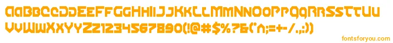 Gunnerstormcond Font – Orange Fonts on White Background