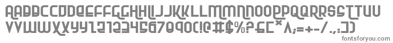 フォントRokikiere – 白い背景に灰色の文字