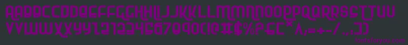 Rokikiere-Schriftart – Violette Schriften auf schwarzem Hintergrund