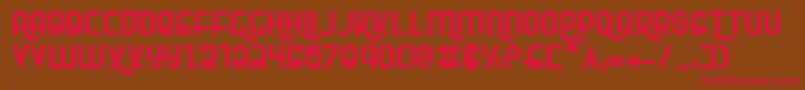 Rokikiere Font – Red Fonts on Brown Background