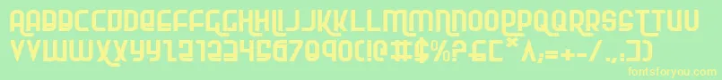 Rokikiere Font – Yellow Fonts on Green Background