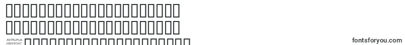 フォントAntrf – バシキール文字