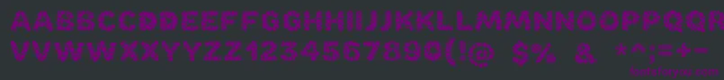 Bubble Font – Purple Fonts on Black Background