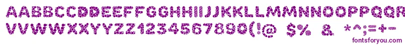 Bubble-fontti – violetit fontit