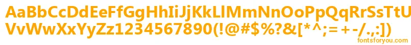 EbrimaРџРѕР»СѓР¶РёСЂРЅС‹Р№ Font – Orange Fonts on White Background