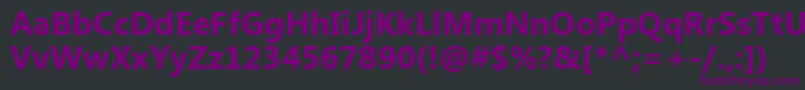 Czcionka EbrimaРџРѕР»СѓР¶РёСЂРЅС‹Р№ – fioletowe czcionki na czarnym tle