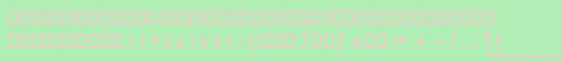 BSetarehBold-Schriftart – Rosa Schriften auf grünem Hintergrund