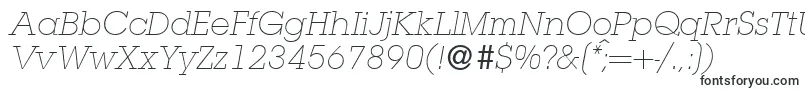 L850SlabLightItalic-fontti – Alkavat L:lla olevat fontit