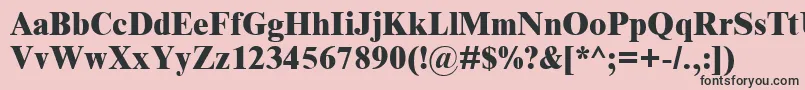 Timnreb Font – Black Fonts on Pink Background