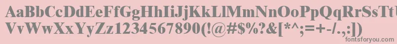 Timnreb Font – Gray Fonts on Pink Background